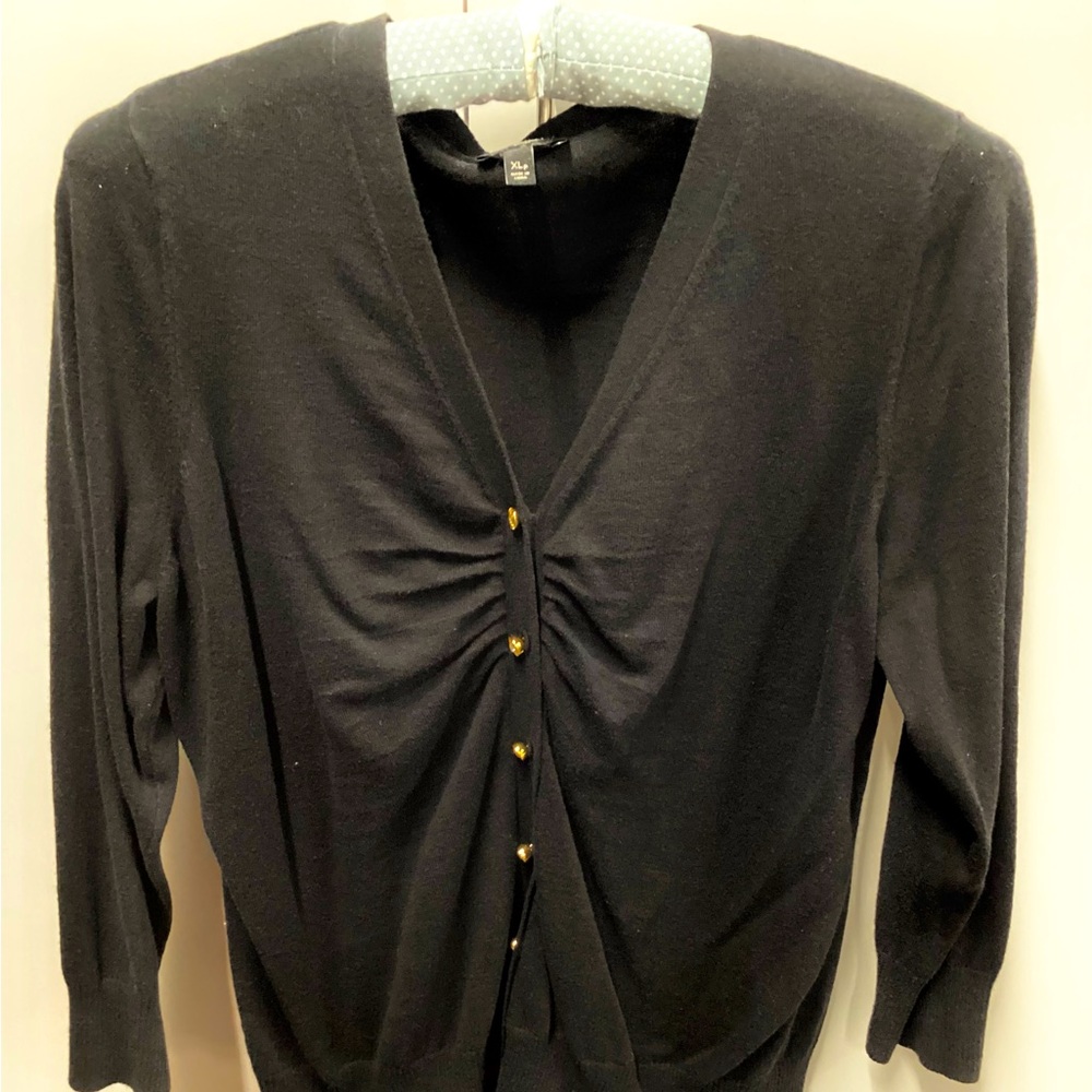 Talbots sexy button up sweater